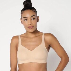 Evelyn & Bobbie Beyond Seamless Wirefree Bra Size 3XL Sand NEW